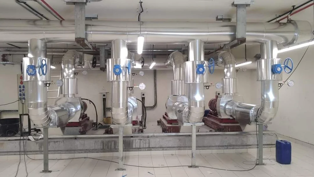 Air handling unit installation process